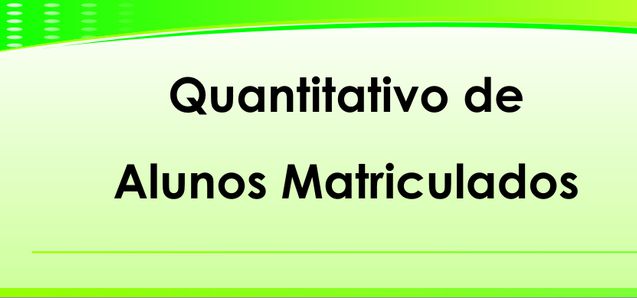 Quantitativo de Alunos Matriculados no Câmpus São Vicente